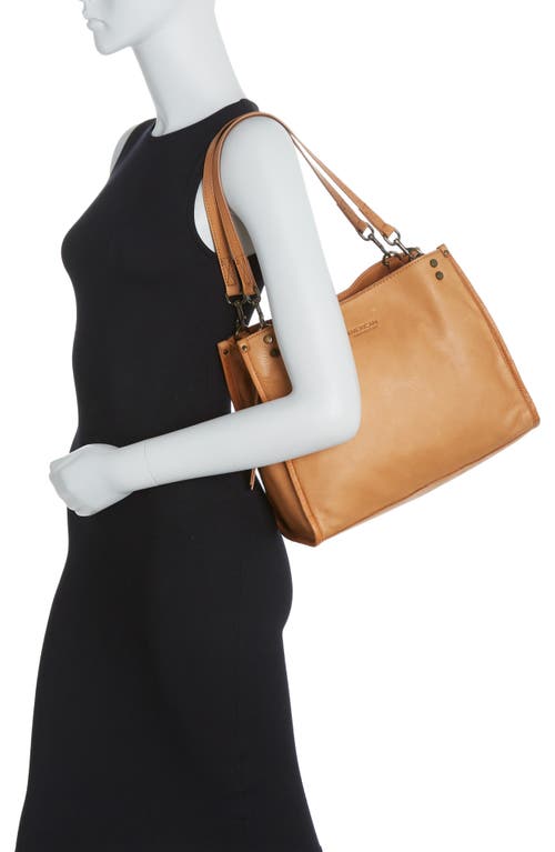 American Leather Co. Lenox Leather Satchel In Cafe Latte Smooth