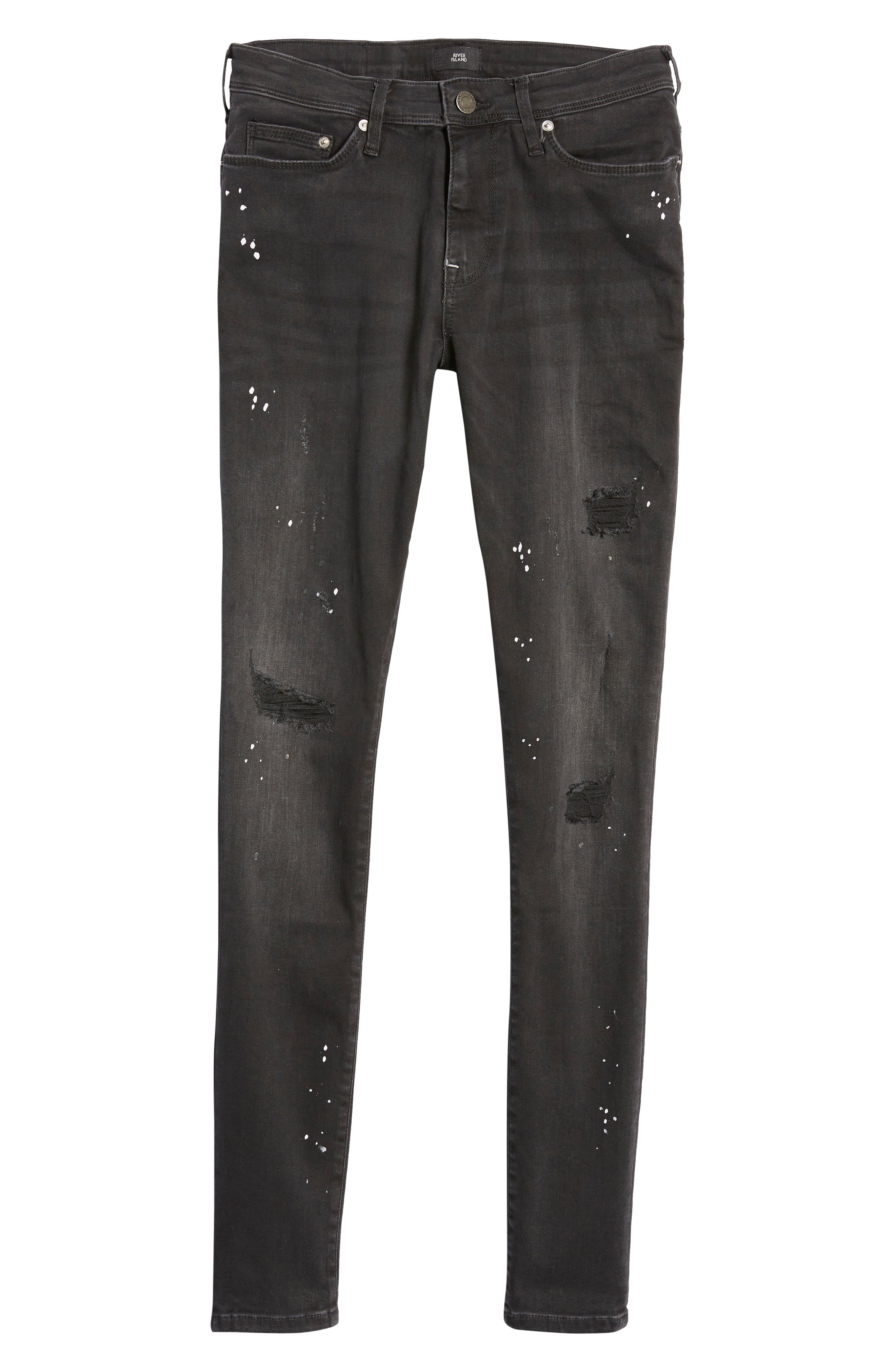 Paint Splatter Spray On Skinny Jeans 