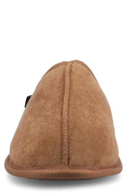 Taft Duncan Faux Shearling Scuff Slipper In Chestnut