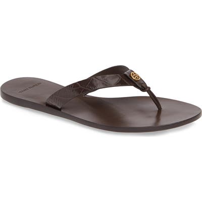 Tory Burch Manon Flip Flop- Brown