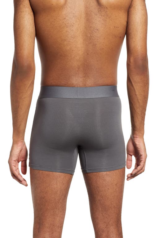 Shop Tommy John 2-pack Cool Cotton 4-inch Boxer Briefs In Iron Grey/navy