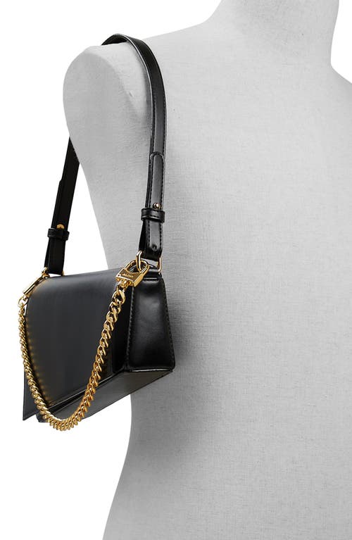 Shop Aldo Stassiae Faux Leather Shoulder Bag In Black