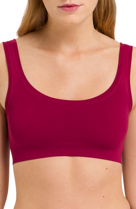 Cross-back sports bra in red - Tory Sport