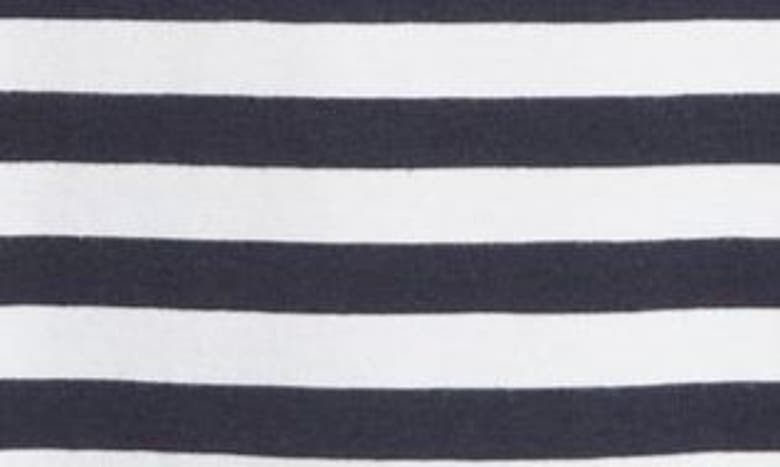 Shop Caslon Extended V-neck T-shirt In Navy Blazer- White Stripe