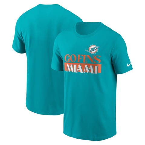 Outerstuff Men's Aqua Miami Dolphins Speed Drill Streak Pullover Hoodie Size: Small