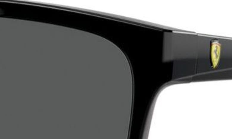 Shop Scuderia Ferrari X  58mm Square Sunglasses In Black