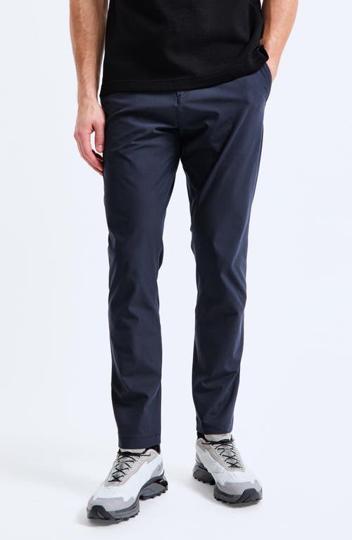 Reigning Champ Stretch Warp Knit Slim Coach's Pants In Navy