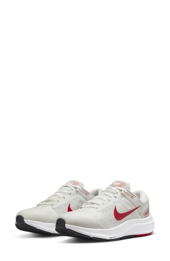 Nike Air Zoom Structure 24 Running Shoe In White/ Photon/ Pink/ Red