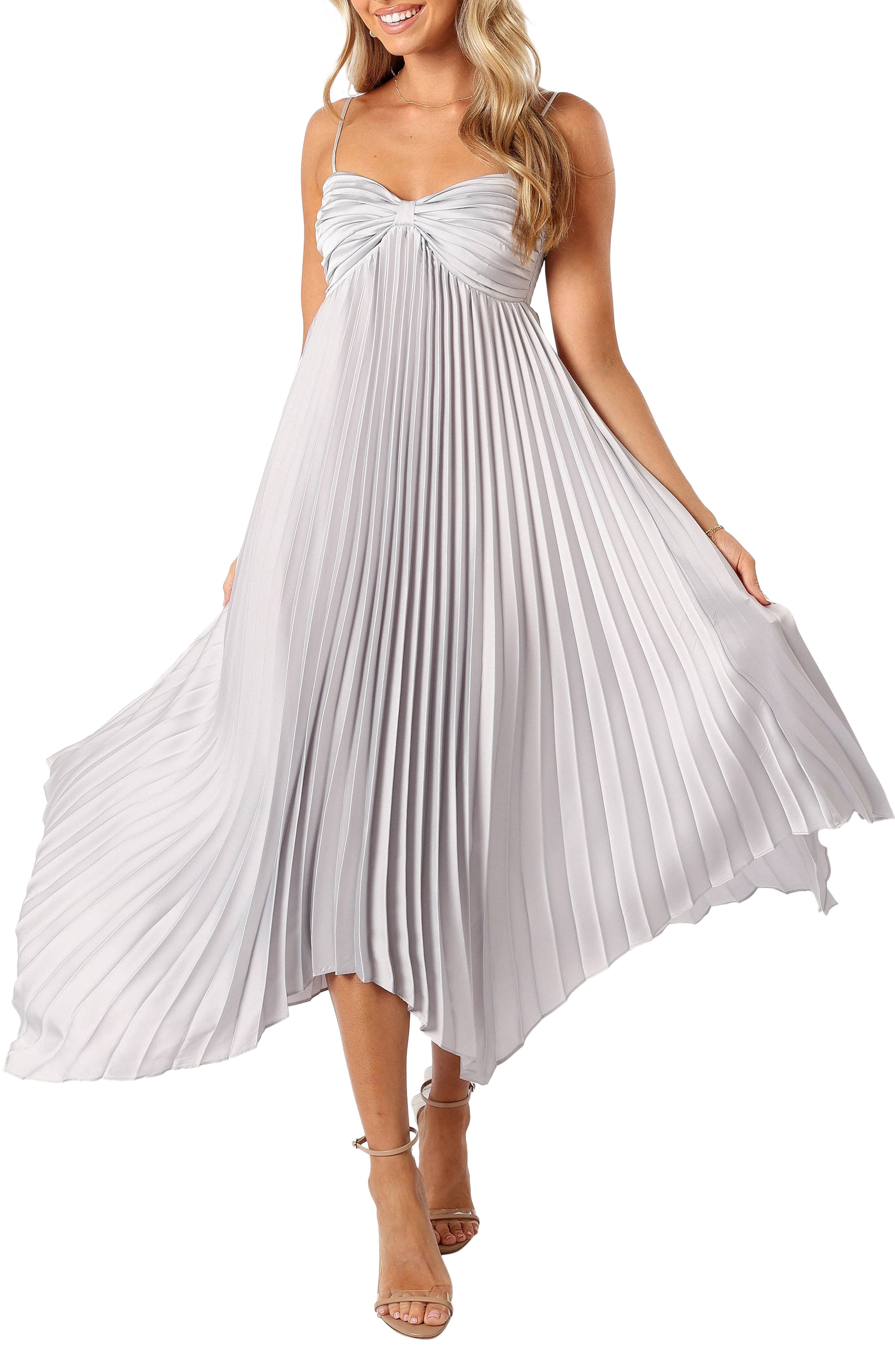 Sleeveless Satin Maxi Dress