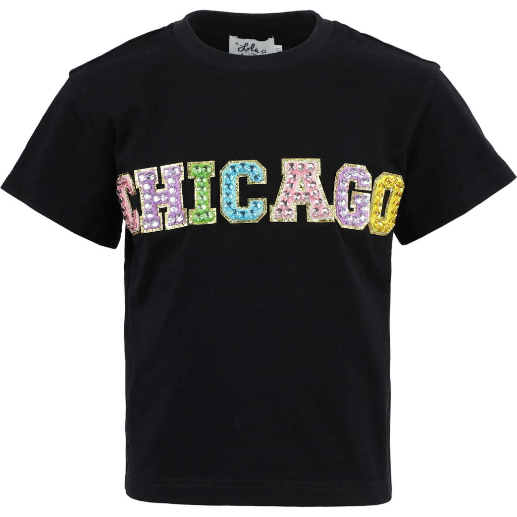 LOLA + THE BOYS LOLA + THE BOYS RAINBOW CHICAGO GEMS T-SHIRT