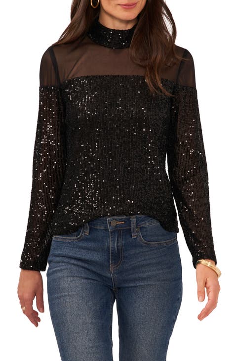 Designer sequin tops hotsell