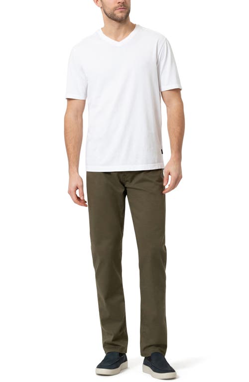 Shop 34 Heritage Courage Straight Leg Coolmax® Twill Pants In Dusky Green Coolmax