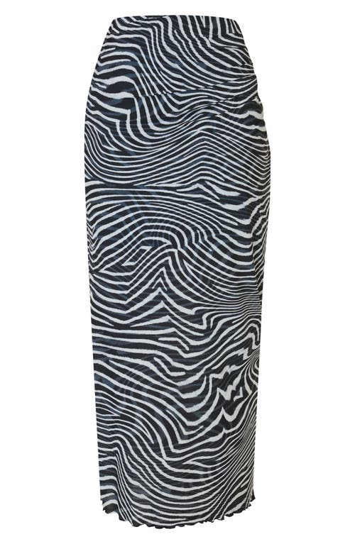 Sweaty Betty Shayla Sculpt Mesh Cover-up Skirt In Grey Exposure Print