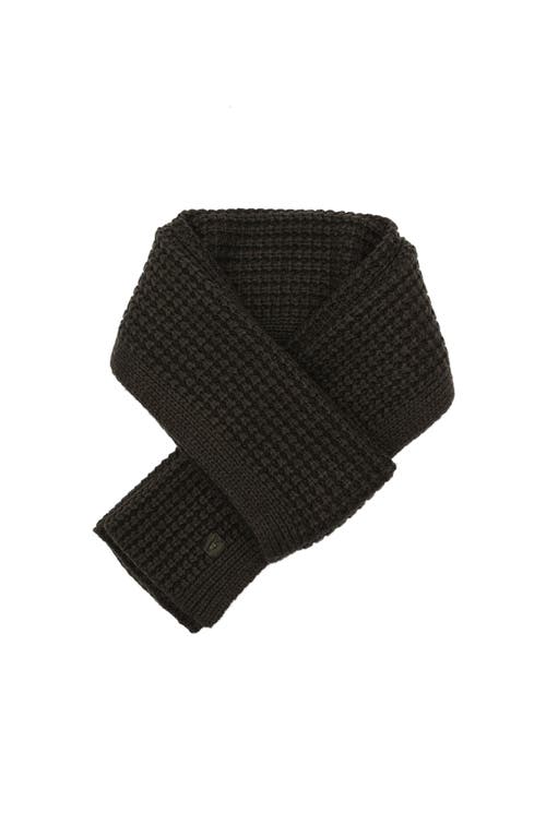 Shop Allsaints Thermal Knit Scarf In Carter Grey