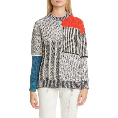 Stella Mccartney Mixed Texture Sweater, 6 IT - Grey