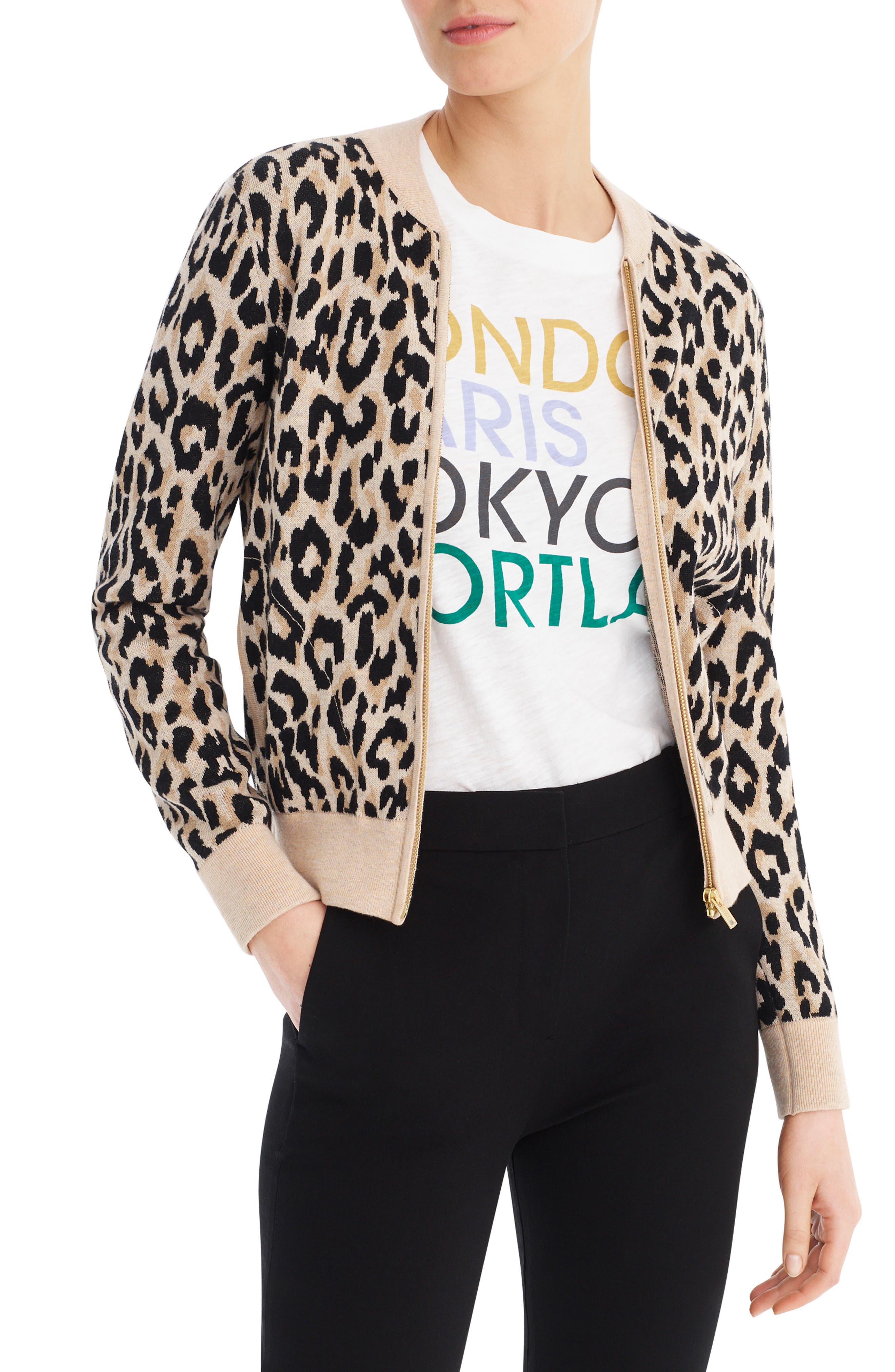 nordstrom leopard sweater