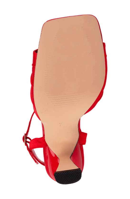 Shop Lady Couture Lilly Flare Heel Sandal In Red