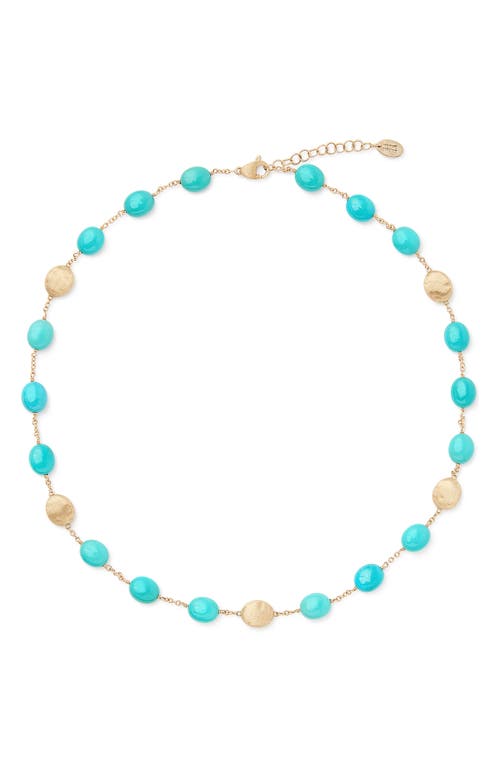 Marco Bicego Siviglia Turquoise Necklace in 18K Yellow Gold at Nordstrom, Size 16.5