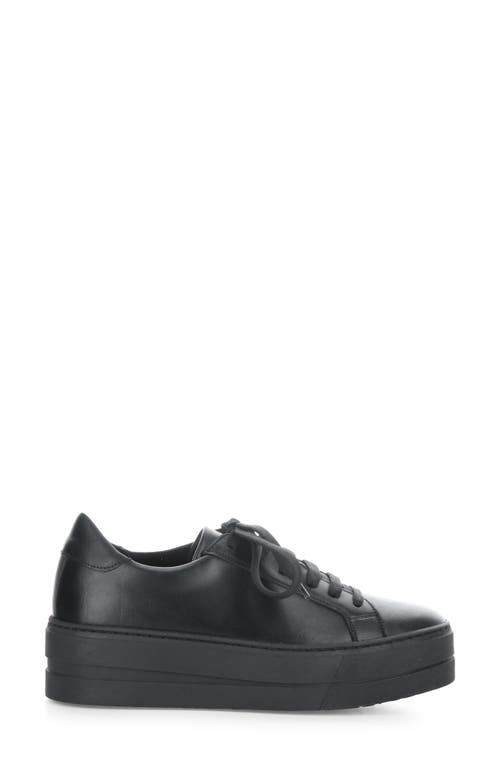 Bos. & Co. Maya Platform Sneaker In Black/black Verona Leather