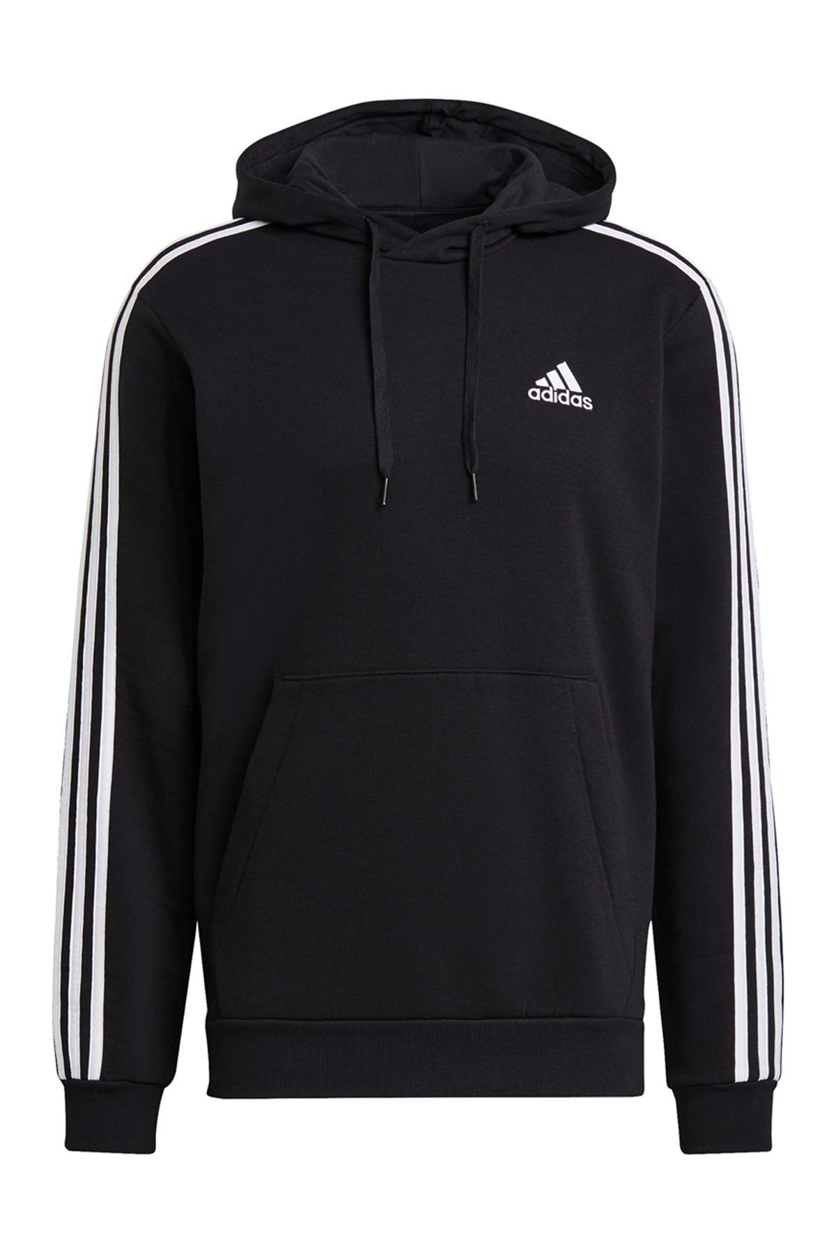 Men's Standard Essentials Fleece 3-Stripes Full-Zip Hoodie 33% Off ...