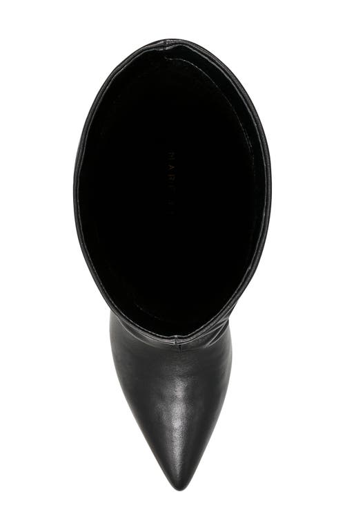 Shop Marc Fisher Ltd Paityn Slouch Pointed Toe Boot In Black Leather