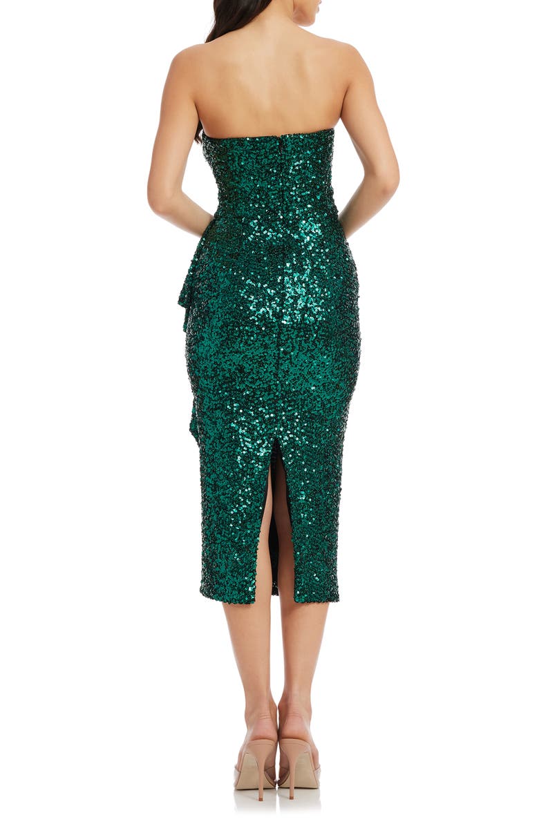 Dress the Population Alexis Sequin Strapless Sheath Dress, Alternate, color,