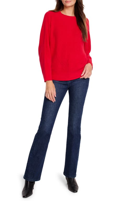 Shop Nic + Zoe Nic+zoe Shaker Stitch Mock Neck Sweater In Amaryllis