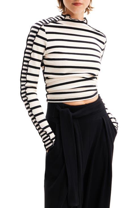 striped knit tops women | Nordstrom