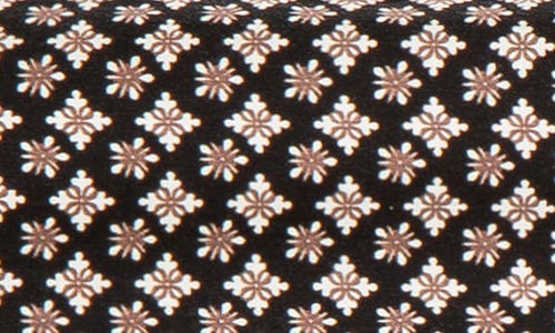 Max Studio Wide Leg Pull On Pants In Black/cream Multi