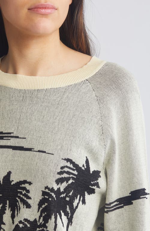 Shop The Great . The Palm Cotton Sweater In Black