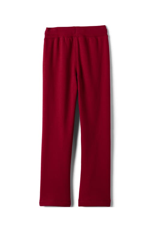 Shop Lands' End School Uniform Girls Sweatpants In Red