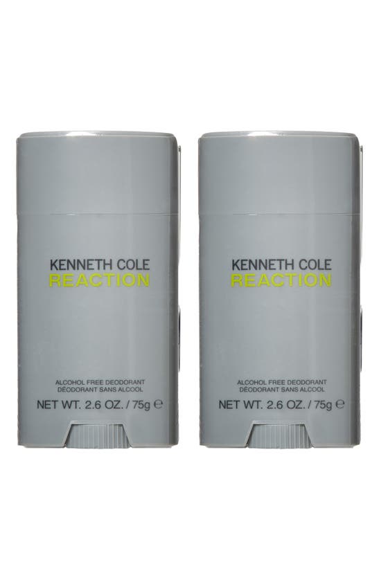 Kenneth Cole Reaction For Men Deodorant Stick Duo In Gray