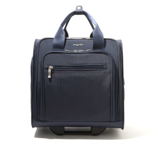 Baggallini 2 Wheel Underseater Carry On Luggage In French Navy