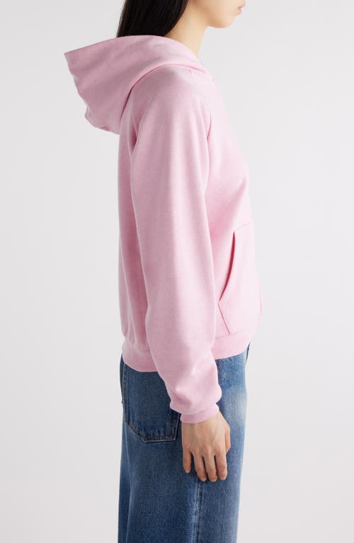 Shop Acne Studios Fupiter Sport Zip Hoodie In Bubble Pink