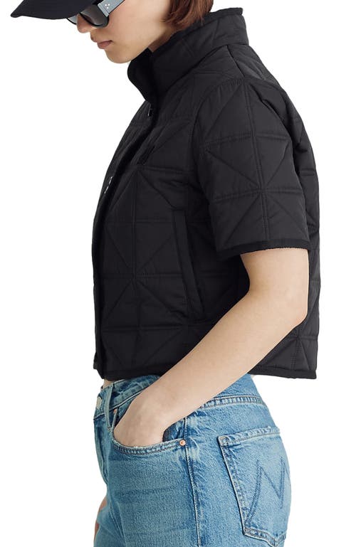 Dawn Levy Florence Quilted Short Jacket In Black