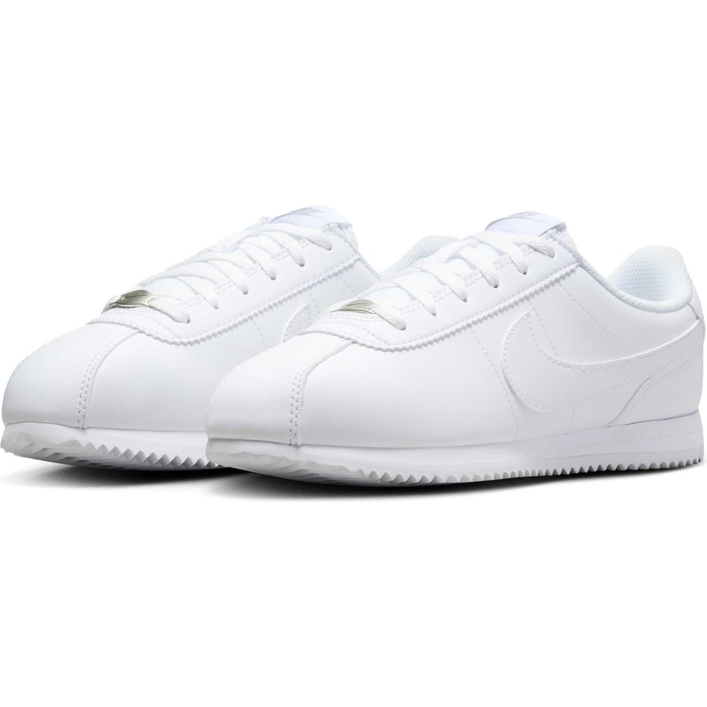 Nike Cortez Sneaker In White/ Wolf Grey/ White