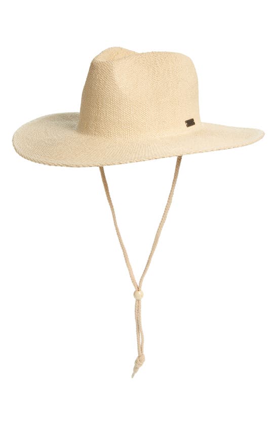 Roxy Sunny Kisses Straw Sun Hat In Natural