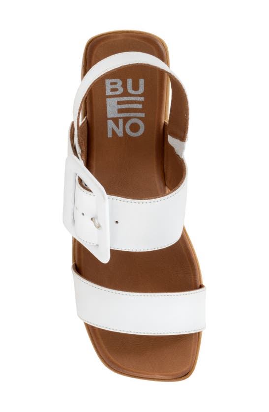Shop Bueno Marcia Slingback Wedge Sandal In White