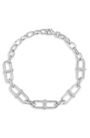 Sphera Milano Cz Chain Bracelet In Silver