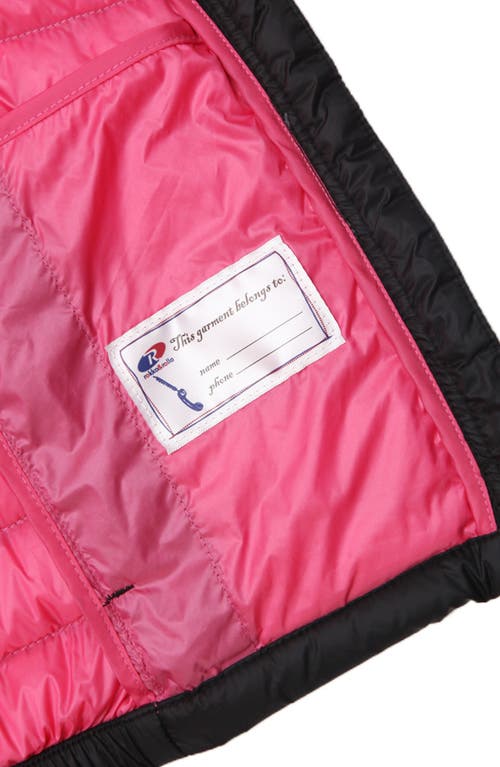 Rokka&rolla Kids' Ultra Light Quilt Packable Down Jacket In Rich Black