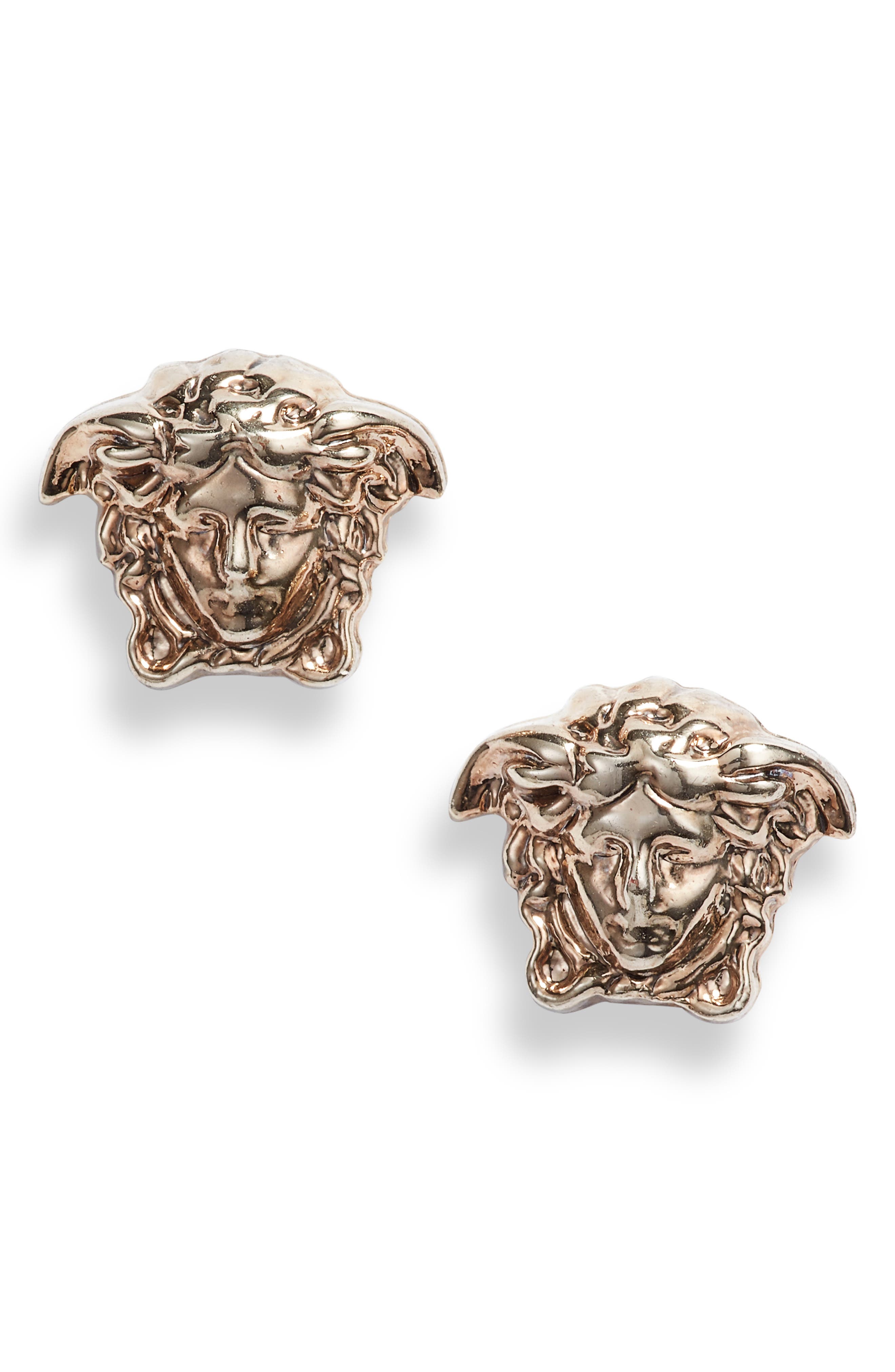 versace silver earrings
