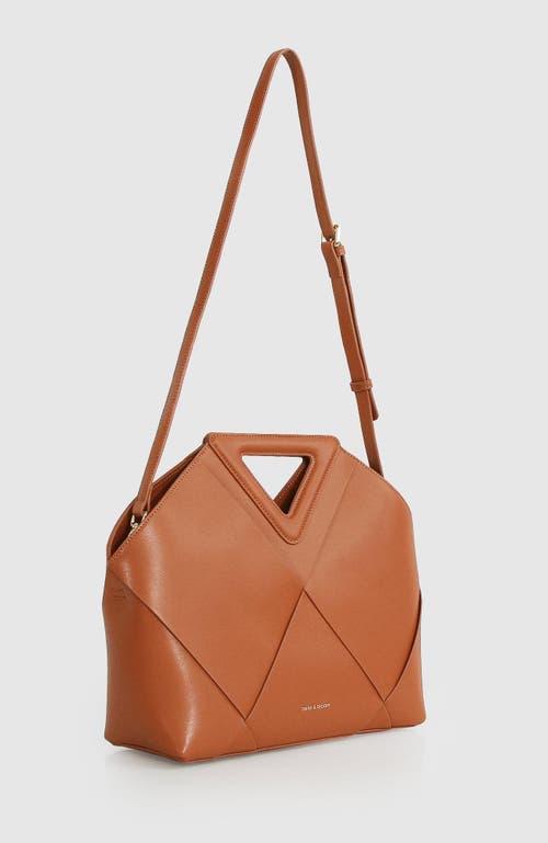 Shop Belle & Bloom Love Locked Handbag In Camel