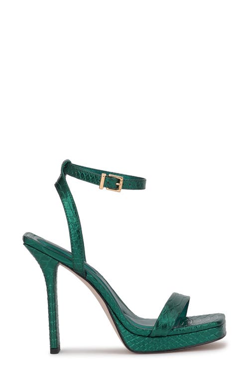 Shop Jessica Simpson Adonia Ankle Strap Platform Sandal In Gem Green