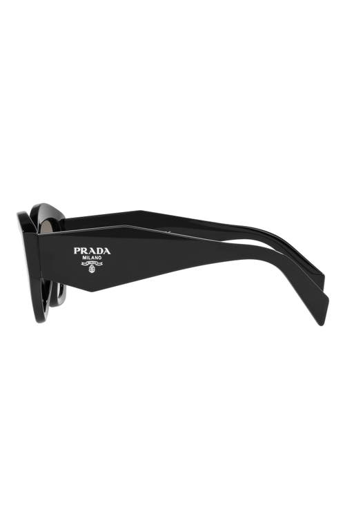 Shop Prada 55mm Gradient Cat Eye Sunglasses In Black/grey Gradient