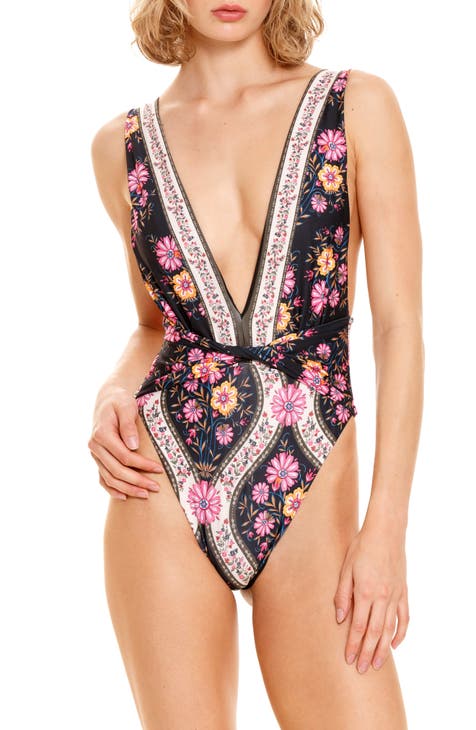 Crochet Floral Smocked One Piece Swimsuit 6m-10 - Shade Critters