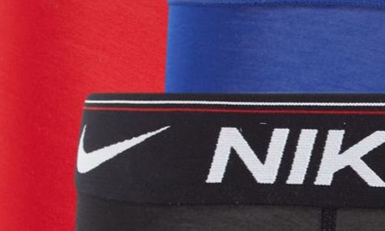 Shop Nike Dri-fit Ultra Comfort 3-pack Boxer Briefs In Red/ Deep Royal Blue/ Black