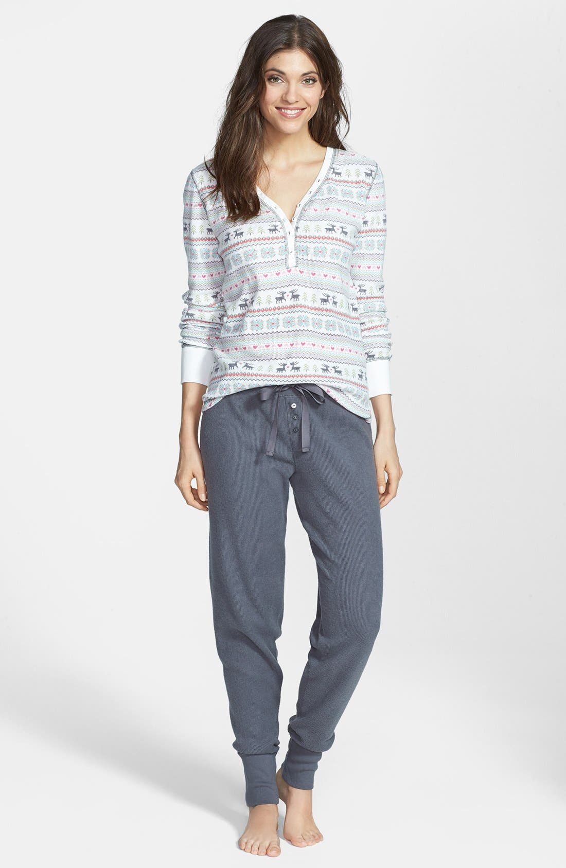 PJ Salvage Fair Isle Thermal Pajamas Nordstrom