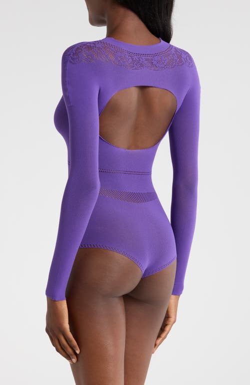 Hauty Matilda Long Sleeve Teddy In Purple