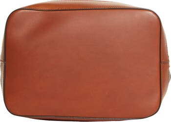 Saint Laurent Bucket Bag Monogram All Over Canvas Medium Brown 192969238