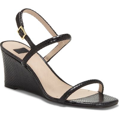 Louise Et Cie Quinley Wedge Sandal- Black